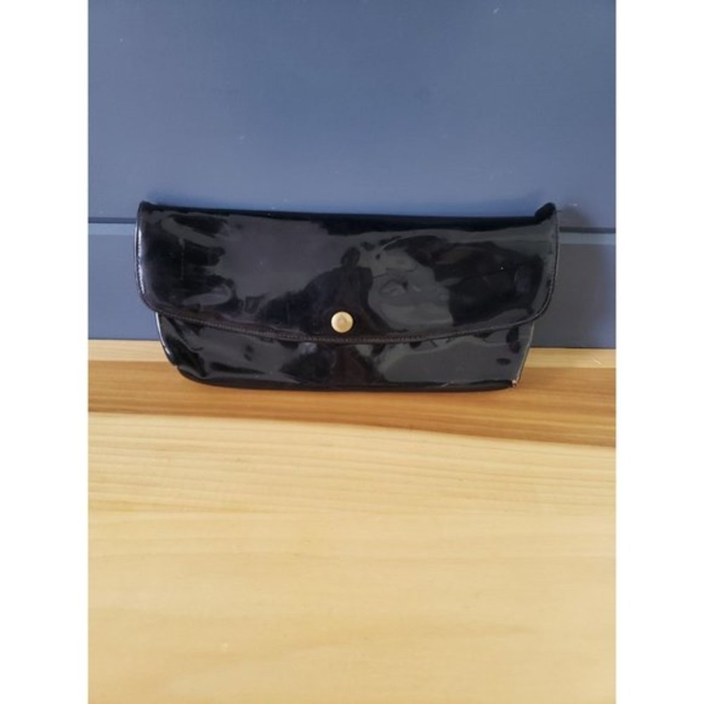 60s Faux Patent Leather Clutch